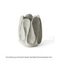 Irregular shaped art-style ceramic vase for flower arrangements in living room or desktop display