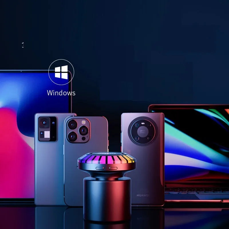 Voice control Bluetooth atmosphere lamp cube with colour-changing LED lights