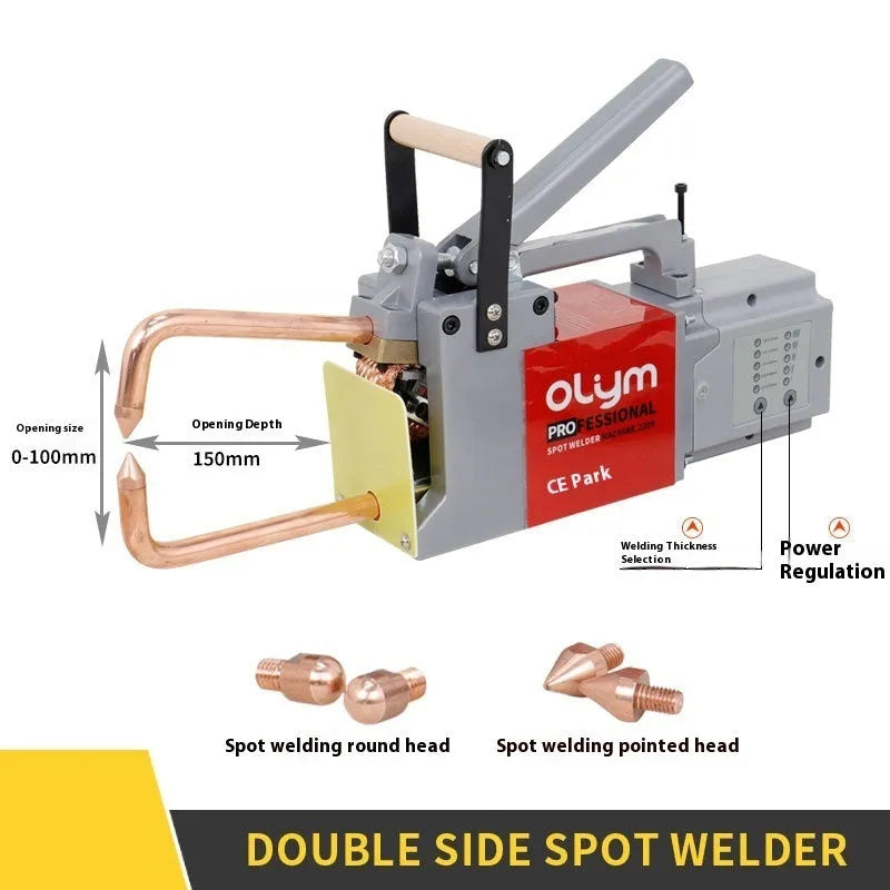 OL8000 spot welding machine with manual control and welding heads