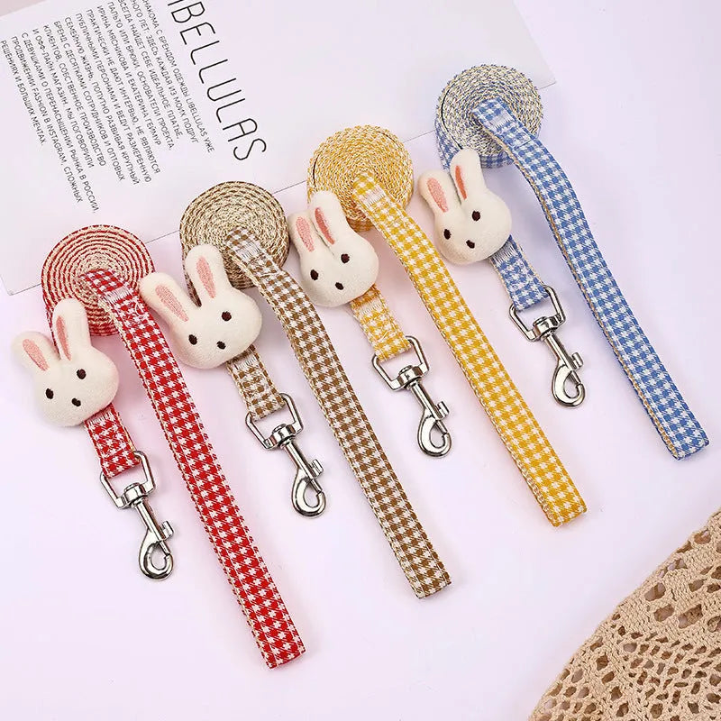 Small dog harness leash with quick-release buckles and anti-pull design in multiple colours
