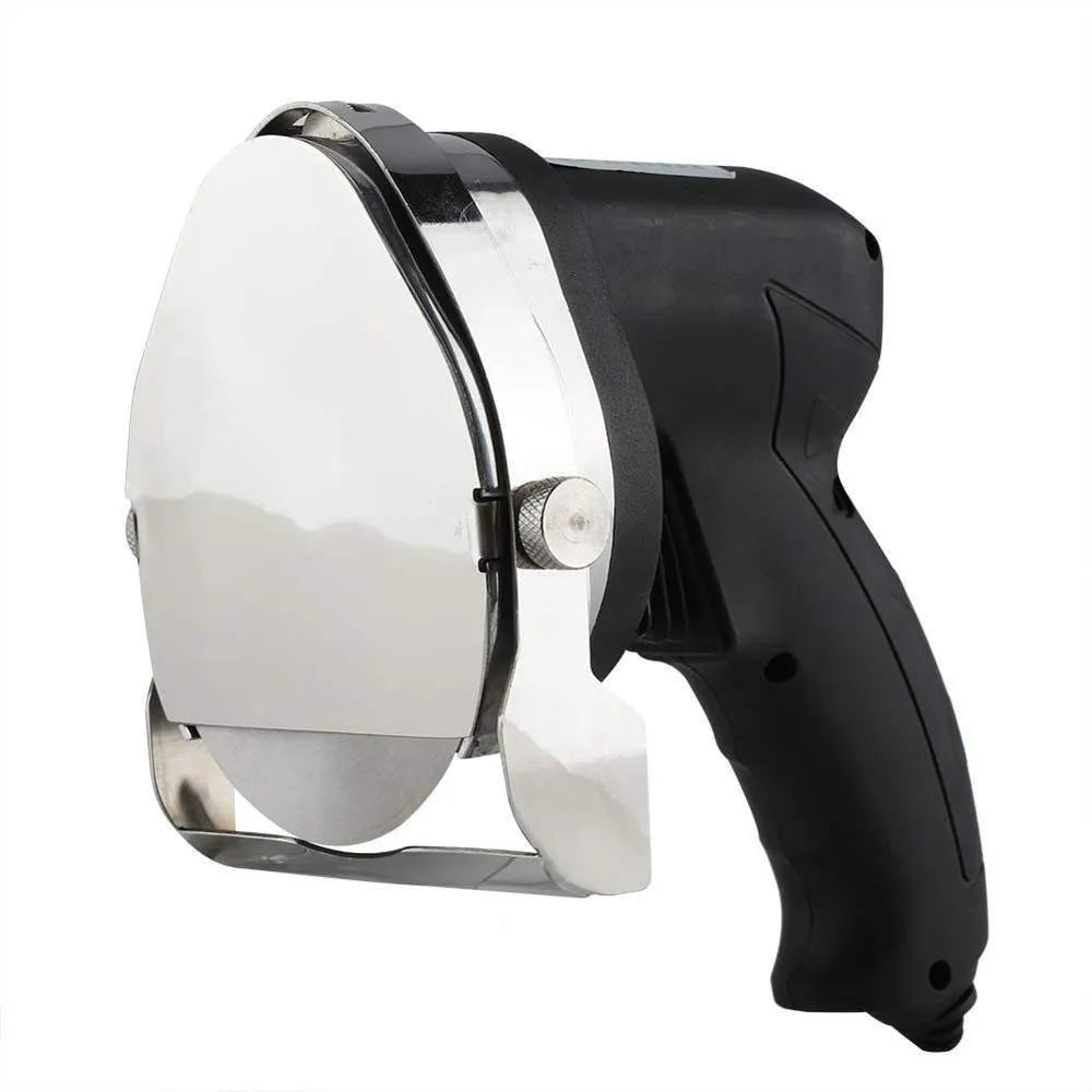 Black electric meat cleaver for turkey barbecue machine with 80W motor and adjustable cutting capacity