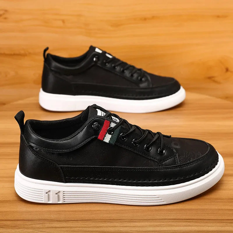 Men's high-top canvas sneakers in black, grey, or green with round toe and PVC sole