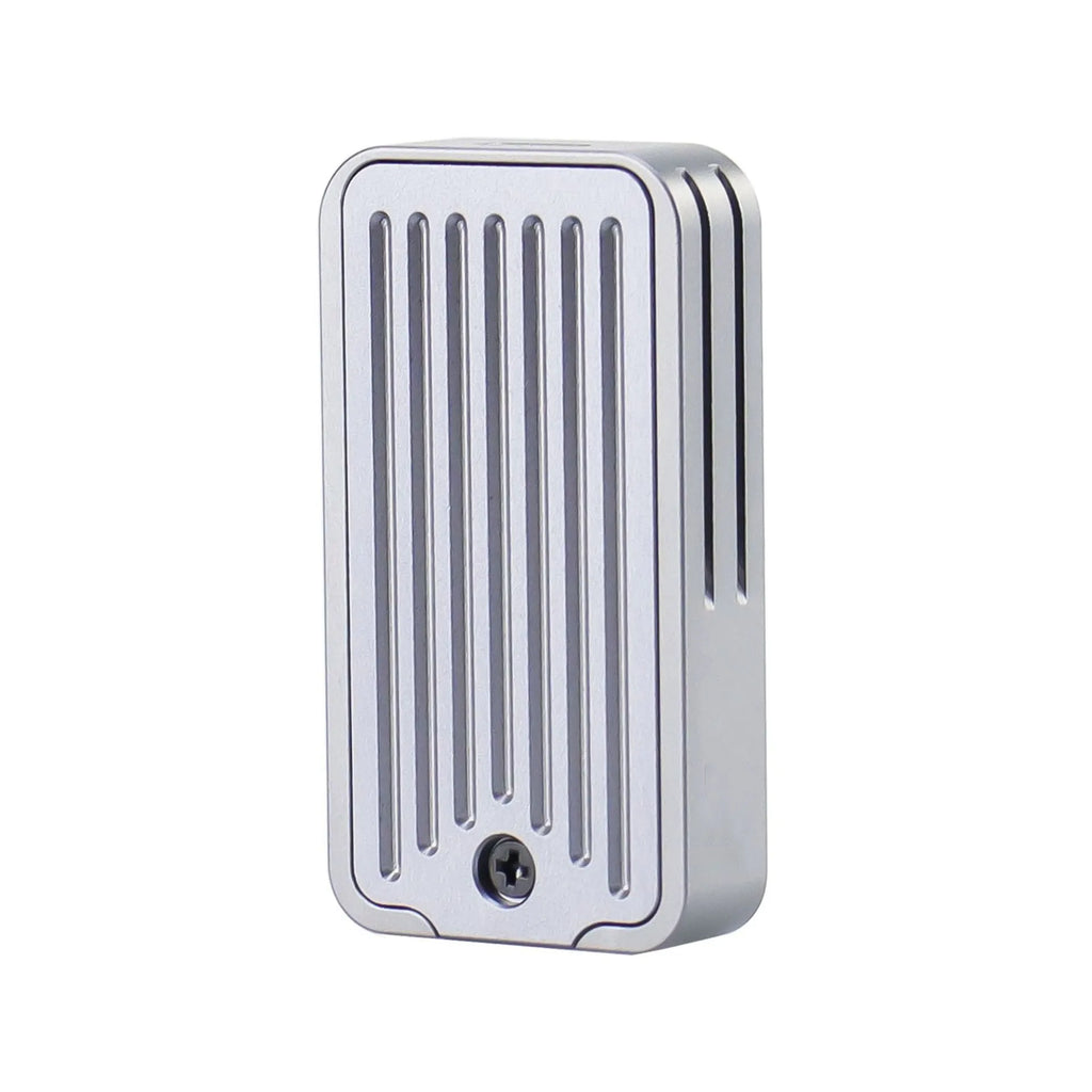 Aluminium alloy external SSD enclosure with USB-C port, compact rectangular design