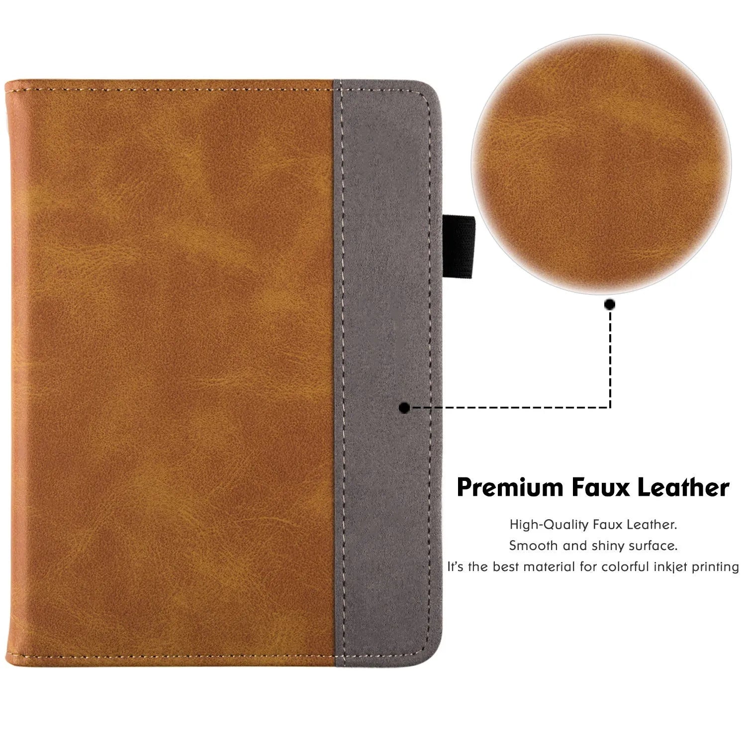 Kindle Paperwhite 11 leather case with wrist strap bracket in multiple colour options