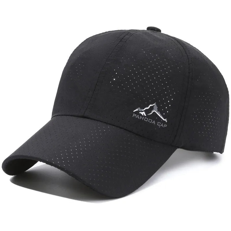 Korean-style adjustable baseball cap in polyester fabric with dome crown design