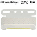 12V 24V waterproof aluminium alloy LED ground tire light for trucks in five colour options