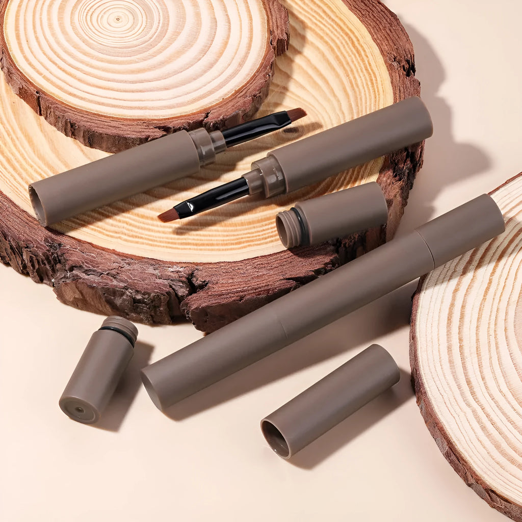 Double-headed eyebrow cream for natural brow shaping in five colour shades