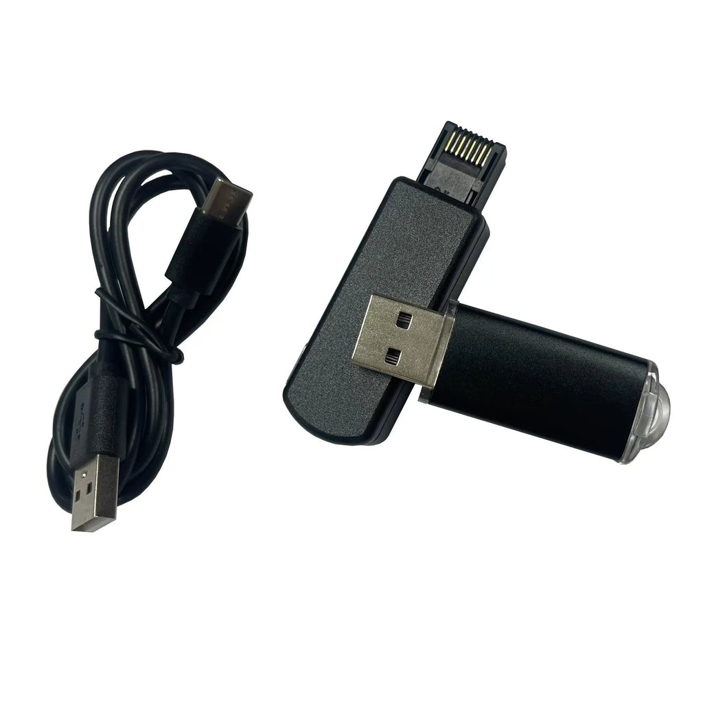 Black JB Tool USB adapter for PS5 jailbreak with USB and Ethernet ports