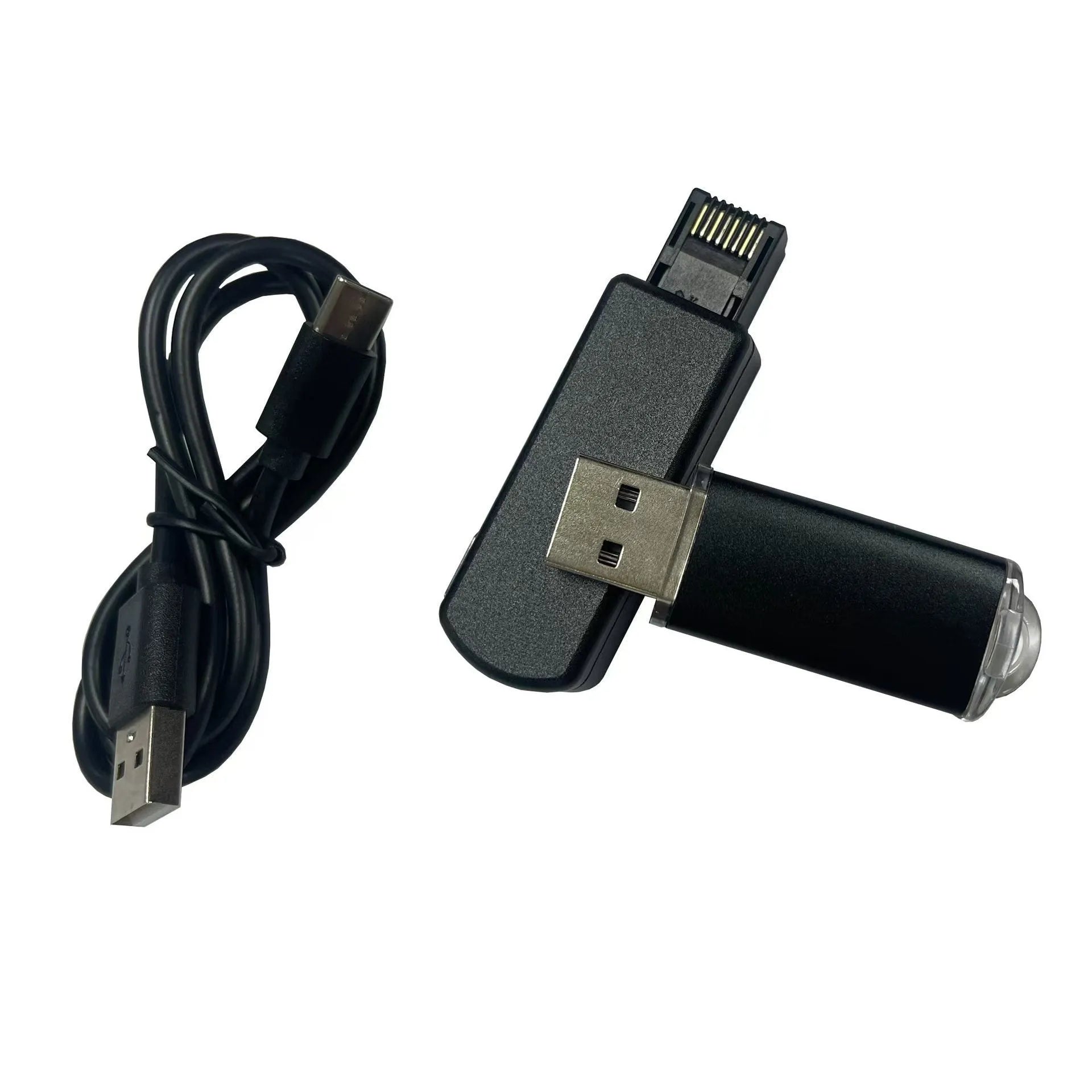 Black JB Tool USB adapter for PS5 jailbreak with USB and Ethernet ports