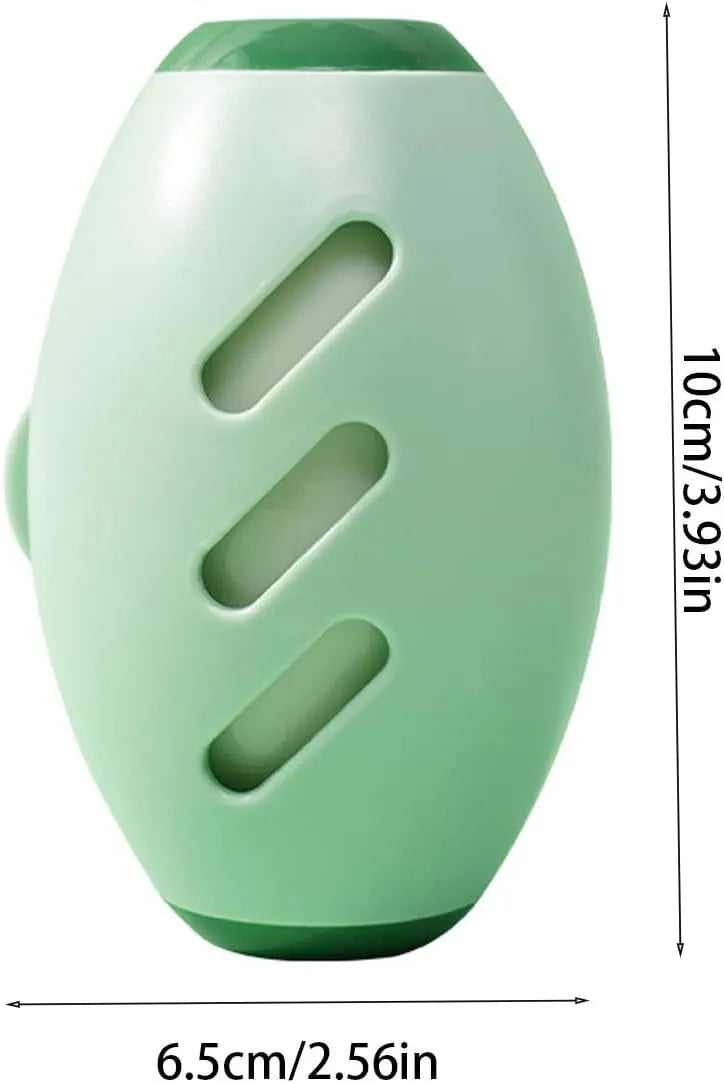 Green and white washable reusable gel lint roller ball for pet hair removal