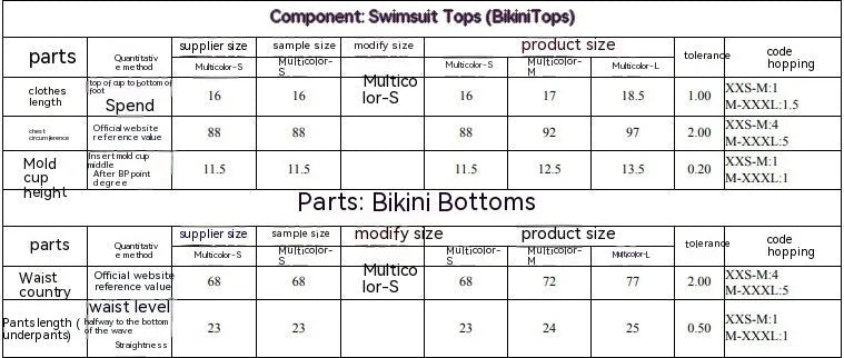 Women's printed separated swimwear bikini set with tube top and briefs on a mannequin