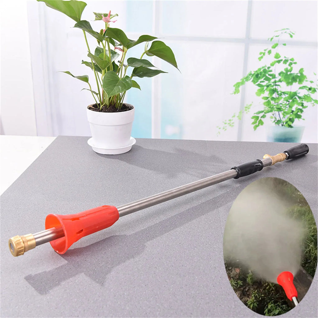 Plastic submachine gun style agricultural spray gun for pesticide applications