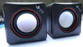 Small black square USB-powered 2.0 computer speaker for Model 700B systems