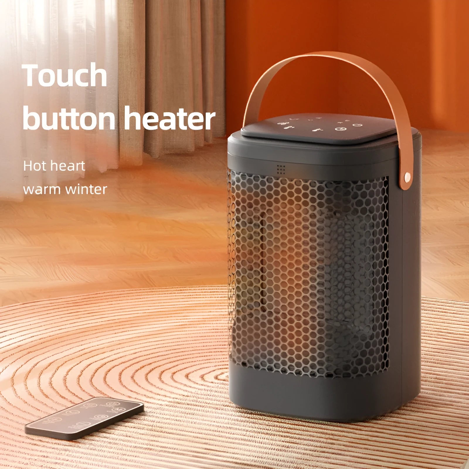 618 colour electronic hot and cold air heating radiator with digital display and remote control