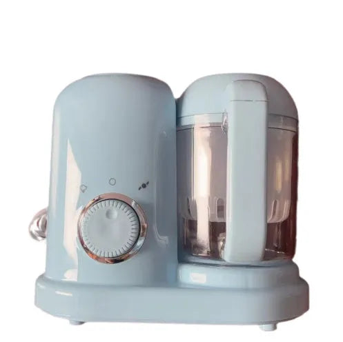 Green baby food processor with steamer and blender functions, 10 litre capacity