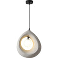 Modern retro restaurant bar chandelier with 32x35cm milky white lampshade pendant light