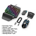 Gamwing Jiaying black USB adapter for connecting keyboards and mice to mobile phones for gaming.