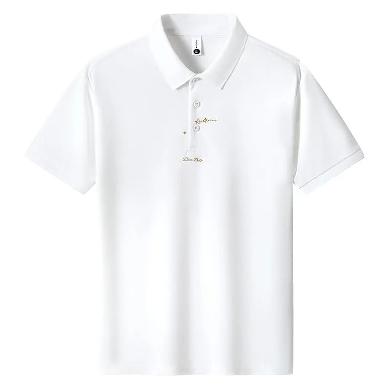Men's loose fit cotton T-shirt on a hanger, shown in sky blue colour with short sleeves.