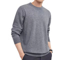 Men's standard wool pullover sweater in regular cut showing multiple colour options