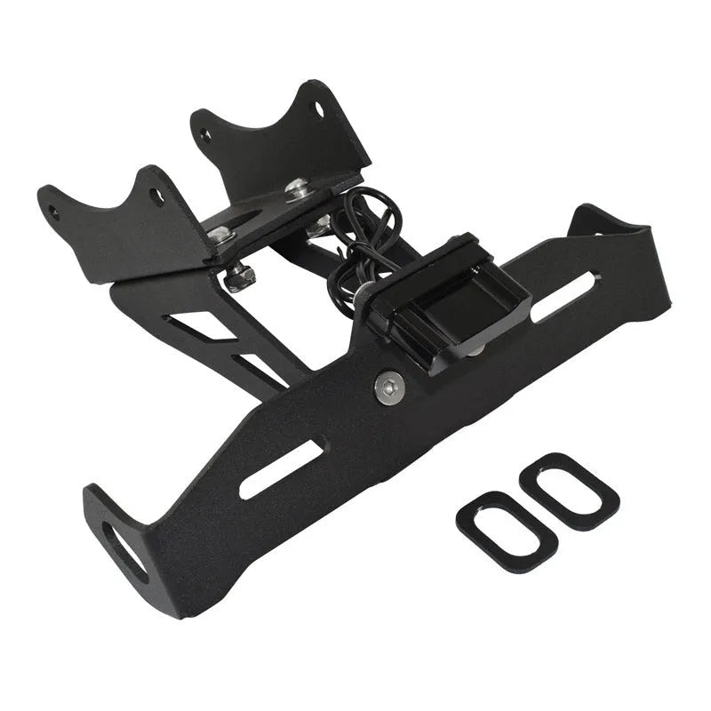 Black aluminium alloy license plate bracket for Honda motorcycles