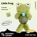 Plush catnip ball toy with creative animal doll design measuring 15cm height