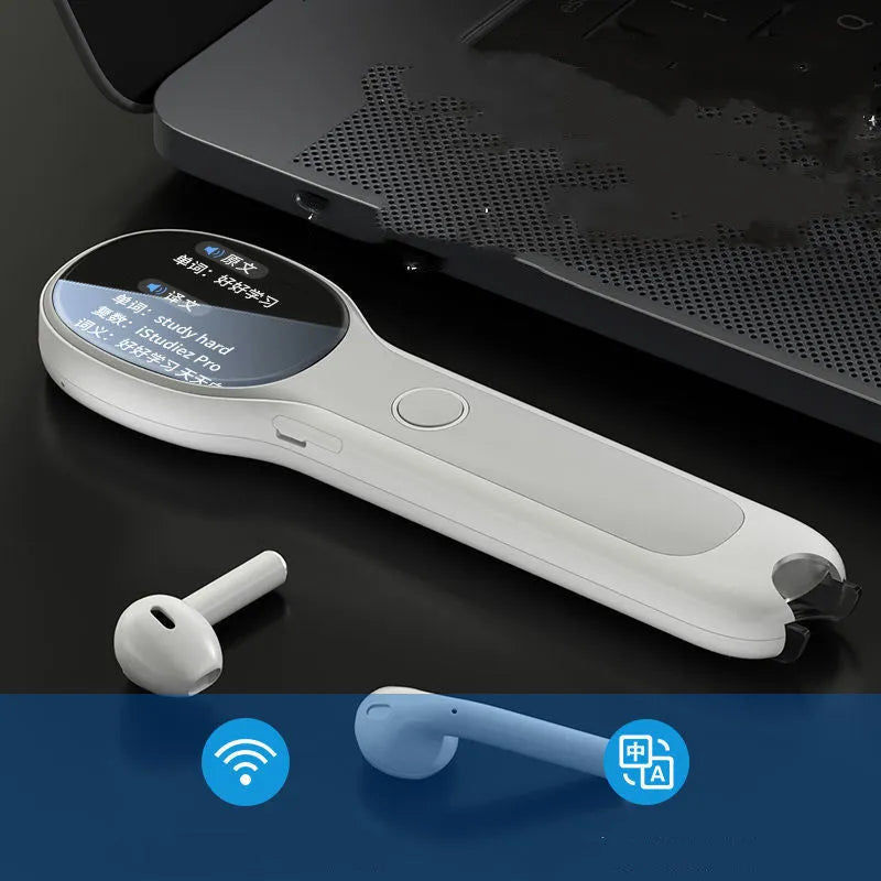 Universal Reading Pen Basic Edition in white colour with USB charging cable