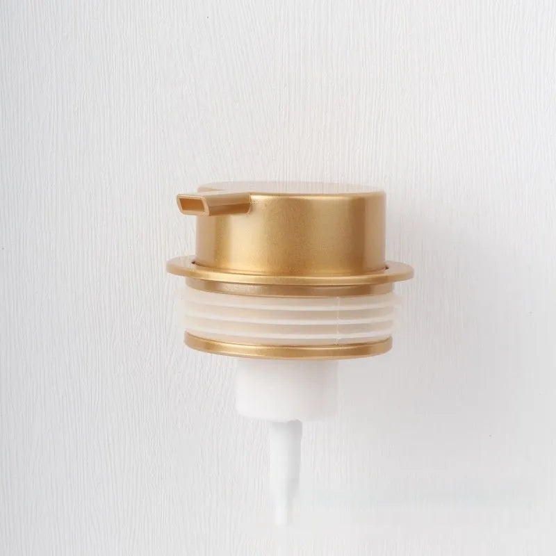 Foam pump dispenser for facial cleansers with large pump head in multiple colour options