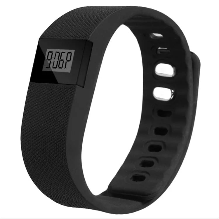 Basic bracelet pedometer with digital display and adjustable plastic ABS strap