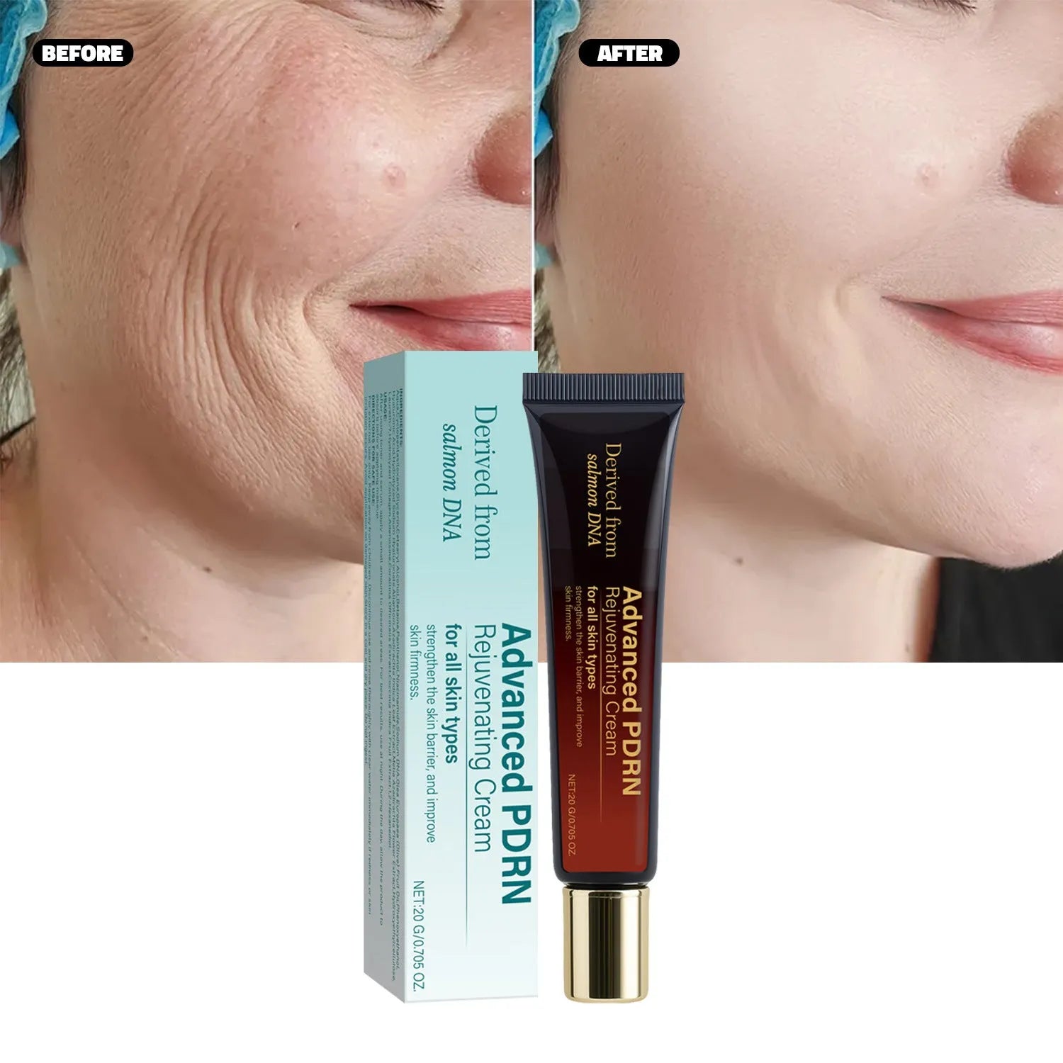 20ml skin-activating cream tube with hydrating, moisturising, firming, and wrinkle care properties
