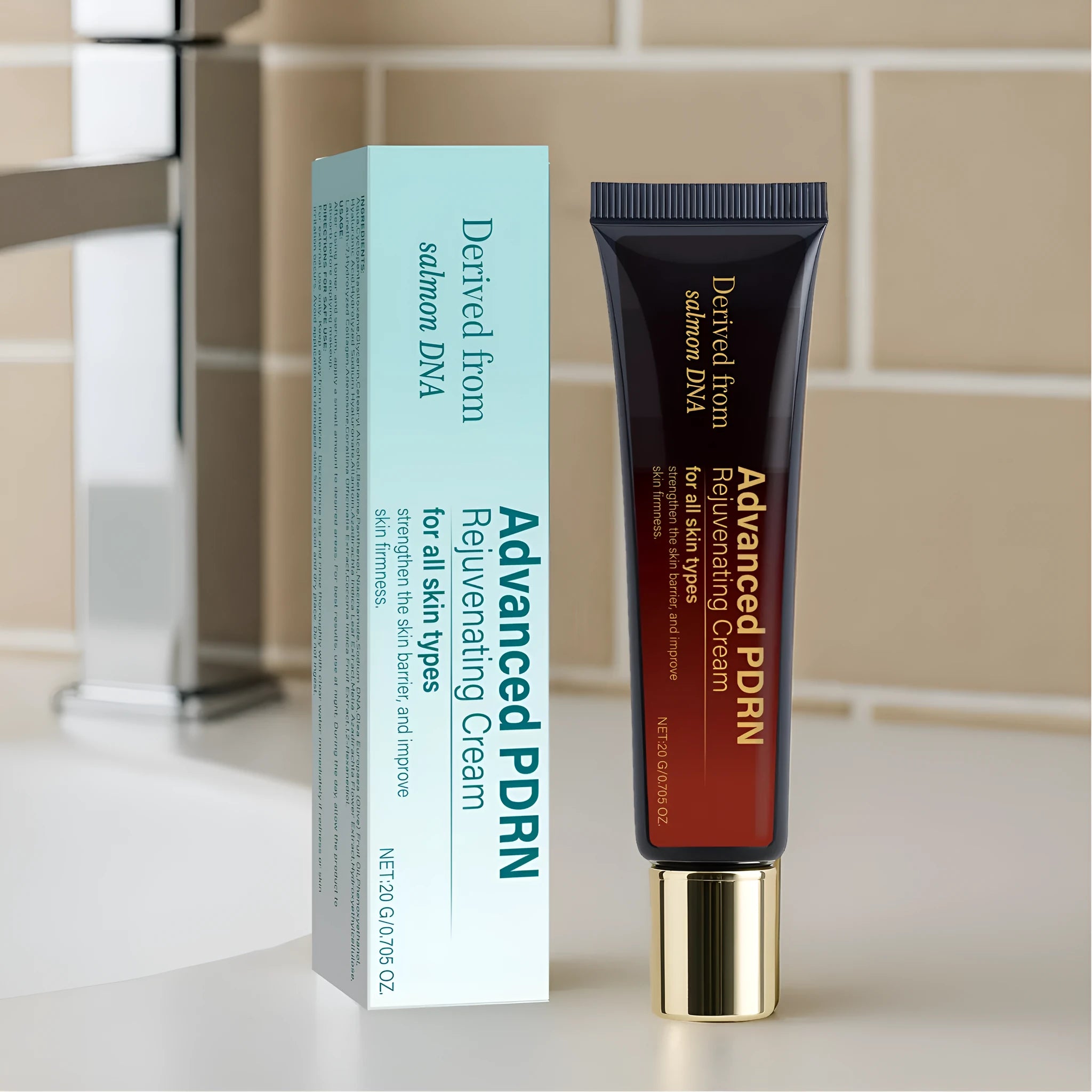 20ml skin-activating cream tube with hydrating, moisturising, firming, and wrinkle care properties