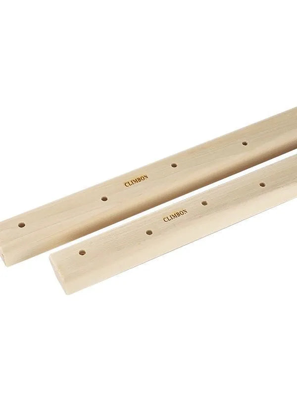 Three wooden fingerboards for grip strength training in 12cm, 40cm and 50cm lengths