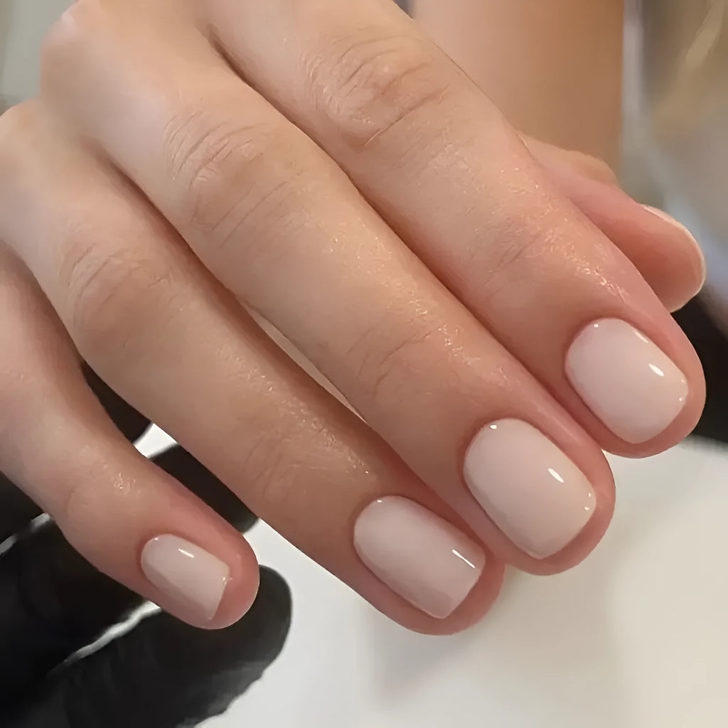 Solid colour MY119 plastic false nail art set in cute style for ladies