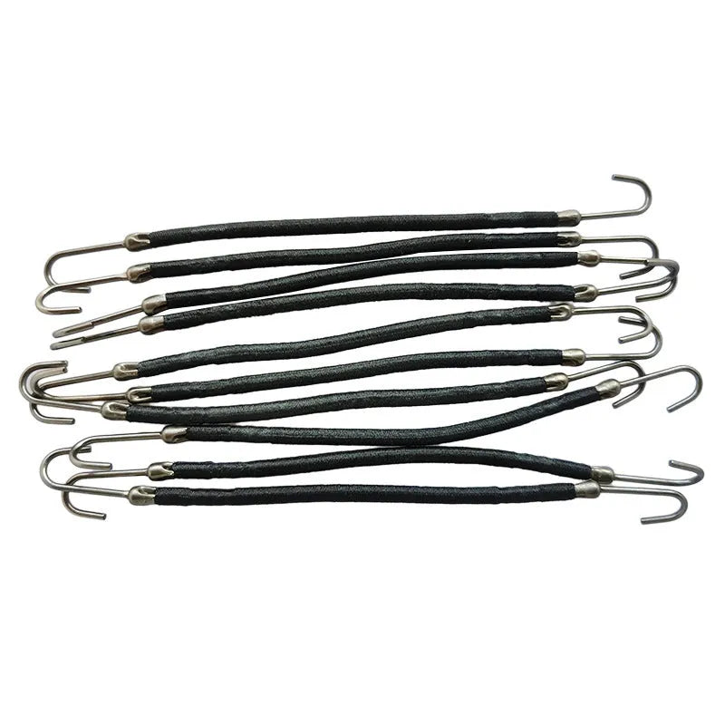 Double hook hair styling tool for wigs and extensions in solid colour finish
