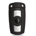 BMW HU92 semi-intelligent 3-button remote car key fob in metal copper and plastic