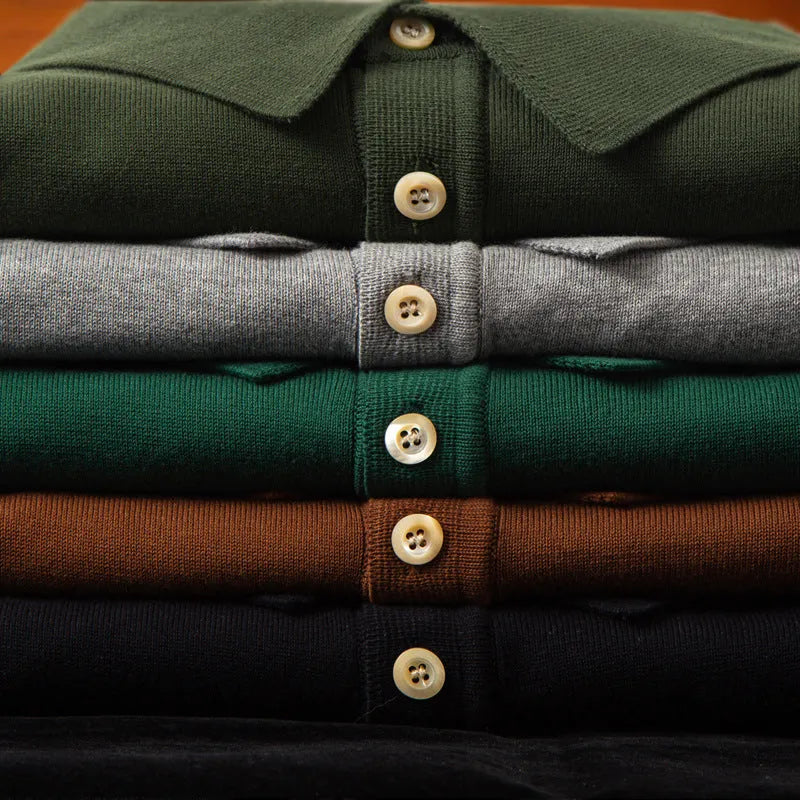 Retro slim fit short-sleeved cotton T-shirt shown in a solid colour on a hanger.