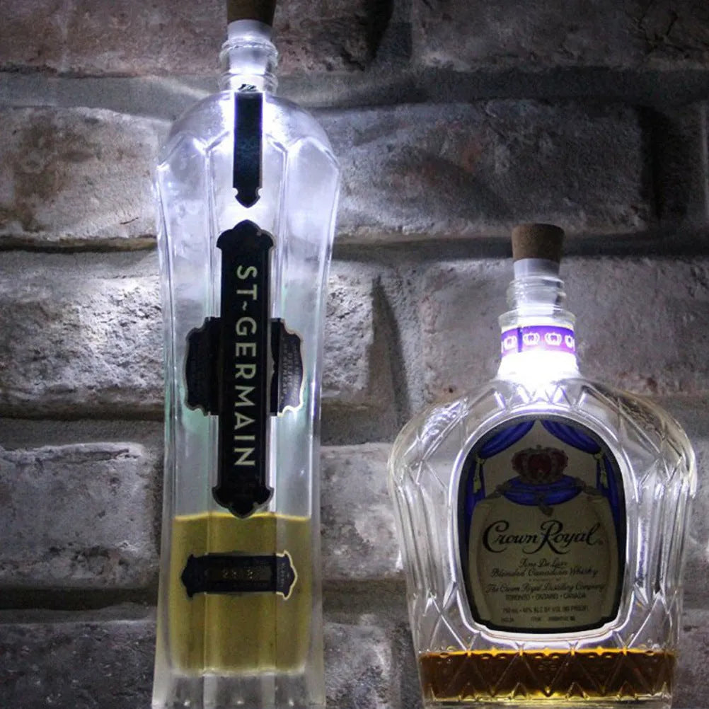 LED rechargeable bottle cap light with plastic shell for holiday decoration