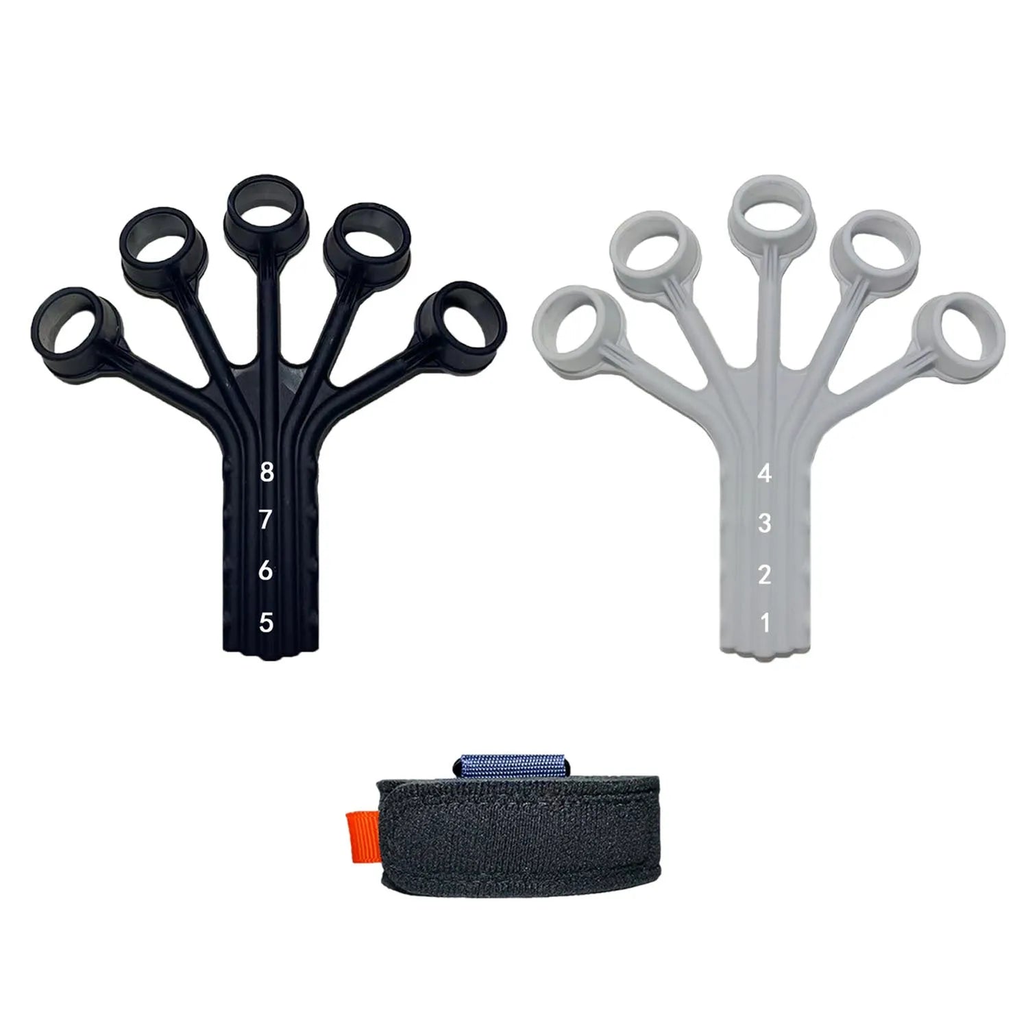 Silicone finger rehabilitation trainer with tension ropes and adjusting belts for abdominal exercises