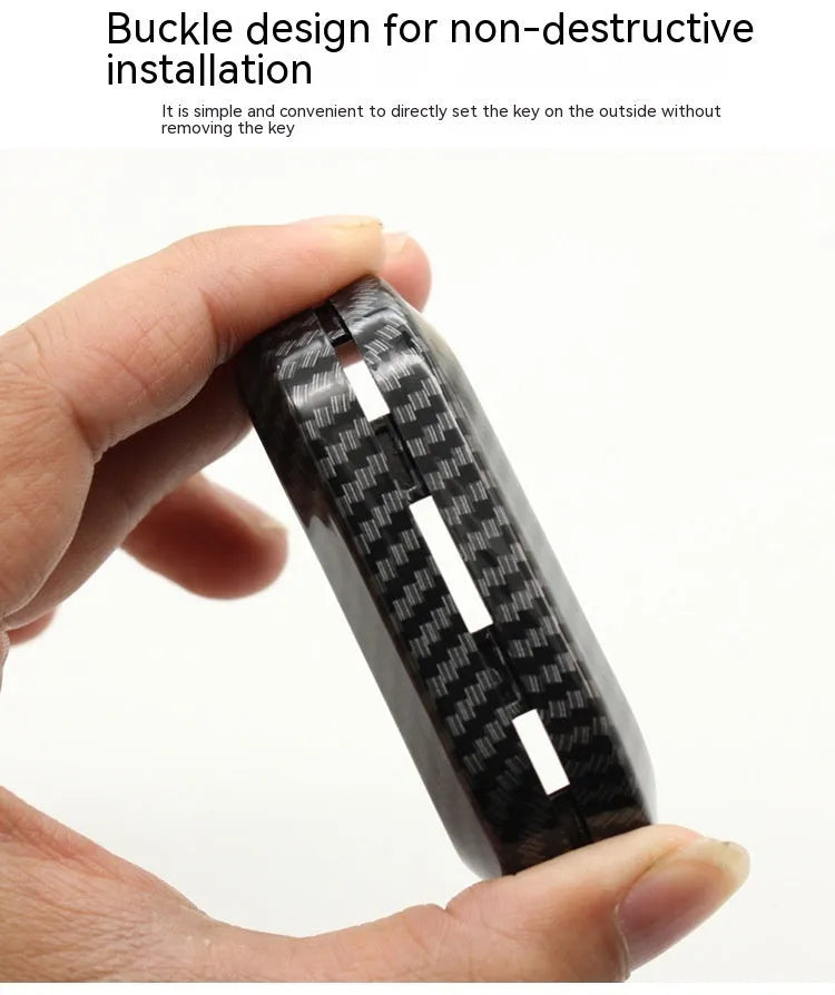 Black ABS replacement key case shell for Fiat 500 Boyue Ottimo Viaggio car remote.