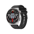 Large screen Bluetooth call smart watch showing 1.5 inch colour display with black case and interchangeable strap