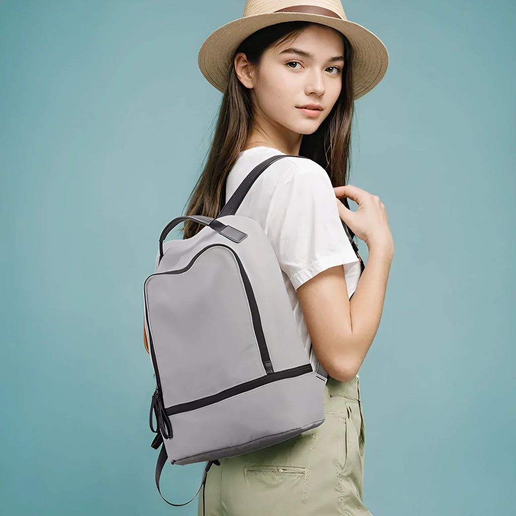 Marco Leideng solid colour Oxford cloth backpack with polyester lining