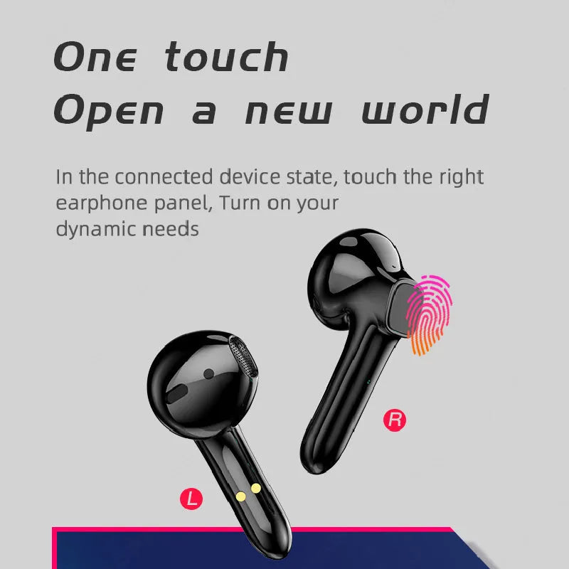 Wireless gaming headset with minimalist design showing dimensions and Bluetooth connectivity