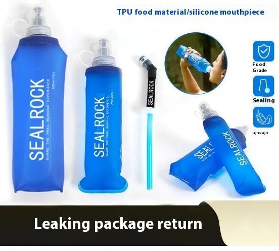 Off-road rough portable plastic hydration straw with suction tube for climbing and biking