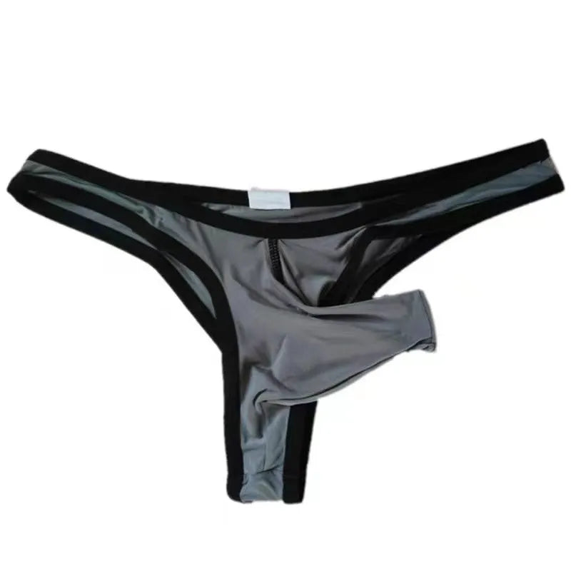 Men's ice silk nylon underwear briefs in seven colour options with Asian sizing